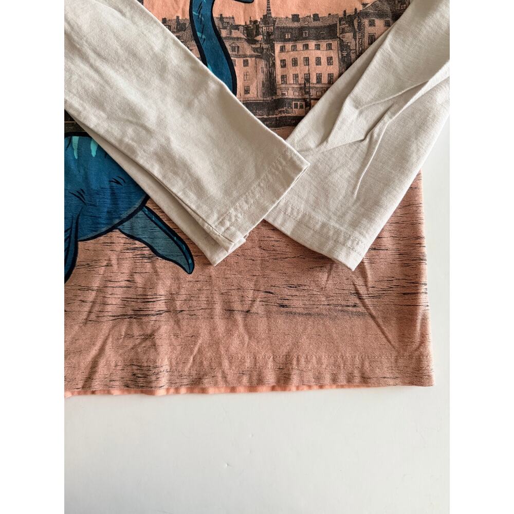 Tea Collection Layered Long Sleeve Graphic Tee - dinosaur - Picture 6 of 6